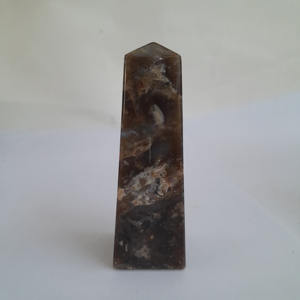 หินแคลเซโดนีสีม่วงธรรมชาติคุณภาพสูงจากอินโดนีเซีย รูปทรงหอคอย ขนาด 95 มม. สำหรับบำบัดรักษา - Product Image 3