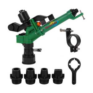 Pistolet d'arrosage oscillant réglable de 1,5 pouce à longue portée avec entraînement par engrenages à 360° pour l'irrigation des fermes, l'agriculture et les pelouses - Product Image 2
