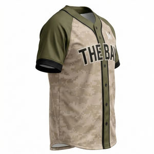 Camiseta de Béisbol Sublimada Personalizada para Equipos, Anti-Pilling, de Secado Rápido, Tejido de Malla Transpirable, Sublimación Completa, Ropa Deportiva - Product Image 4