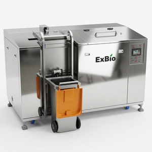 Broyeur et compoteur de déchets alimentaires électrique Exbio, capacité de 1000 kg/jour, écologique, usage domestique, construction en acier inoxydable - Product Image 6