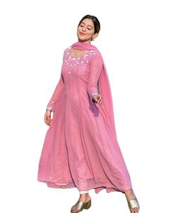 Nouvelle tendance, robe kaftan longue en georgette pour les fêtes et les festivals, pour femmes, kurti de mousson - Product Image 1