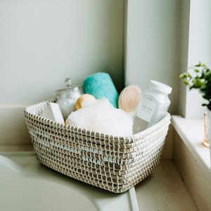 Panier en jonc de mer tressé à la main, simple et artisanal, panier de rangement fait main, vente en gros, écologique, fabriqué au Vietnam - Product Image 6