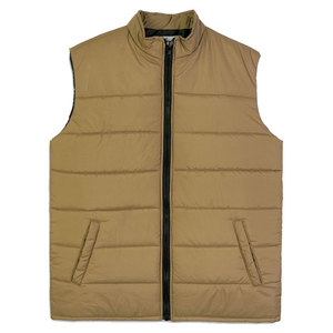 2026 Latest Wholesale High Quality Custom Made Mens Waterproof Windproof <b>Canvas</b> Winter Puffer Vest Casual Breathable Sleeveless - Product Image 1