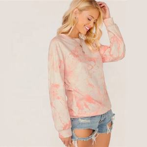 Sudadera de mujer personalizada de alta calidad, informal, de algodón, con cuello redondo, diseño transpirable de talla grande con logotipo personalizado - Product Image 3