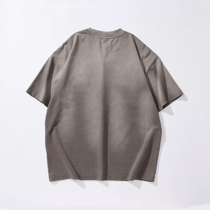 Camiseta de Manga Larga para Hombre, Estilo Vintage, Oversize, con Bloques de Color, Estampado DTG, Corte Boxy, Lavado Ácido, Manga Raglán, Personalizada para Verano - Product Image 4