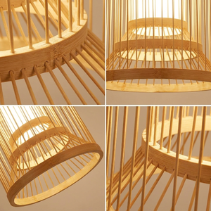 Lightweight Rattan Bamboo Lamp Shade Ceiling Hanging Lamp Covers For Home Hotel Office Restaurant And Indoor Decor <b>Lampshade</b> - Product Image 6