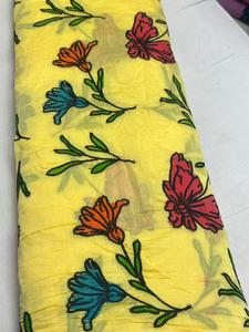 Mull chanderi brush print <b>fabric</b> - Product Image 6