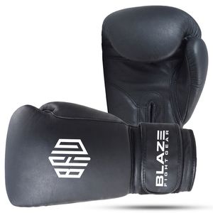 ถุงมือชกมวยหนังแท้สำหรับฝึกซ้อมคิกบ็อกซิ่ง มวยไทย MMA ต่อยมวย พร้อมสายรัดเวลโคร ขนาด 8 ออนซ์ ขายส่ง - Product Image 2