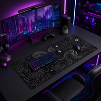 Tapis de souris de jeu RGB résistant aux rayures et à l'eau en caoutchouc avec motif Mandara 600x350mm