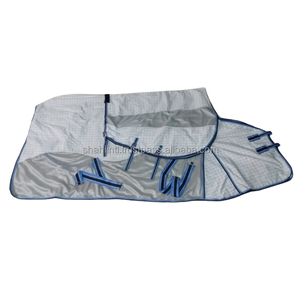 Horse เคสพรม Pvc แบบครึ่งตัวสำหรับฤดูร้อน,พร้อมสายรัดพุงหัวเข็มขัด3ตัวปิดหน้าอกดีไซน์ตาข่าย - Product Image 1