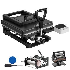 Nuovissima Pressa a Caldo Ibrida Brevettata 5-in-1 Multifunzione 15 X 15 Pollici, Riscaldamento Rapido e Uniforme per Magliette e Tazze, Facile Controllo, Sublimazione - Product Image 1