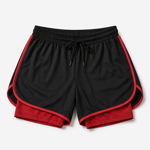 Shorts de sport pour hommes à séchage rapide, légers en polyester, pour la course, le basketball et l'entraînement, avec taille élastique - Product Image 1