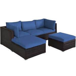 Garden Outdoor <b>Dining</b> Furniture Set Tables <b>Chairs</b> 10Cm Cushion Rattan Wicker Modern Design Hotel Park Patio Phu Linh - Product Image 4