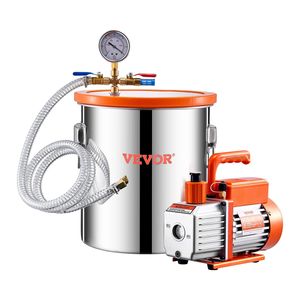 ปั๊มเวทีเดียวขนาด5แกลลอนชุด3.5CFM ห้องสุญญากาศสำหรับสารเคมีเครื่องปรับอากาศ - Product Image 1