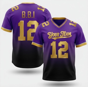 เสื้อรักบี้สีน้ำเงินอมเขียวไล่เฉดสีดำ แบบแห้งเร็ว พิมพ์ลายแบบ Sublimation สำหรับผู้ใหญ่ จำหน่ายเสื้อรักบี้แบบขายส่ง - Product Image 3