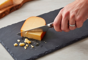 Ensemble de coupe-fromage et trancheuse en acier inoxydable argenté de qualité supérieure avec manche en résine design, idéal pour les mariages et les dîners personnalisés - Product Image 6