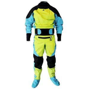 Unisex Blue <b>Waterproof</b> Polyester <b>Work</b> Coverall with Hood and Orange Zippers for Outdoor Use - Product Image 4