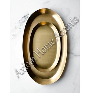 AXIOM ถาดทองเหลืองสำหรับตกแต่งบ้านดีไซน์ทันสมัยพร้อมอุปกรณ์ตกแต่งสวยงามสำหรับงานปาร์ตี้คริสต์มาส - Product Image 5