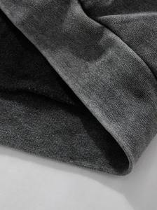 Sudadera con capucha retro con cremallera para hombre, estampada, estilo urbano oscuro, de corte holgado, con efecto lavado ácido, informal - Product Image 3