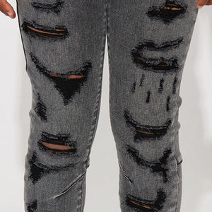 Material de mezcla de algodón para pedidos al por mayor / Ropa casual de diseño de alta calidad con corte clásico suave y recto con presillas, jeans para niños - Product Image 4