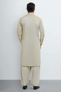 High Quality OEM ODM Wholesale Price New Style <b>Kurta</b> Pajama Indian & Pakistan Clothing <b>Men's</b> Solid Color Salwar Kameez 2026 - Product Image 2