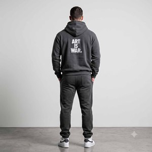 Custom Winter Unisex <b>Flared</b> Sweat suit Hoodie Set Midweight 400gsm Embroidery Regular Fit Pant Tracksuit Hooded Jogger - Product Image 2