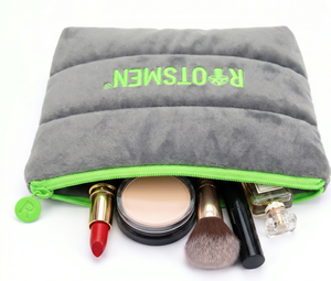 Bolsa de Cosméticos Acolchada de Poliéster, Reversible, Lavable, con Cierre de Cremallera, Tipo Clutch, con Boca Plana, Personalizable en Logotipo y Color - Product Image 6