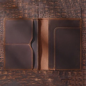 Full Grain Leather <b>Passport</b> Holder RFID Blocking Luxury Travel <b>Wallet</b> Genuine Leather <b>Passport</b> Case Manufacturer LPH-0333 - Product Image 5