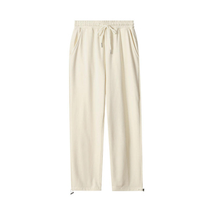 OEM ODM Custom Logo Men's Drawstring Pants Wide Leg Cotton <b>Trousers</b> with Private Label & Custom Service - Product Image 2