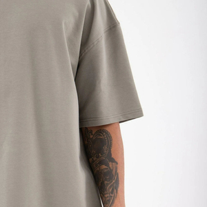เสื้อยืดคอกลมพิมพ์ลายสกรีนโลโก้สั่งทำแบบดรอปโชว์เดอร์ ผ้าฝ้ายออร์แกนิคคุณภาพสูง 100% สำหรับผู้ชาย รุ่นใหม่ล่าสุด ขายส่ง - Product Image 6