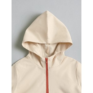 Sudadera con Capucha Verde para Niños, Estilo Moderno y Lujoso, con Panel Naranja de Felpa, Chándal al Por Mayor al Mejor Precio - Product Image 5