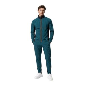 Custom Gym <b>Track</b> Suit <b>for</b> <b>Men</b> Polyester Spandex Athletic Training Set with Full Zip <b>Jacket</b> and Sport Pants - Product Image 4