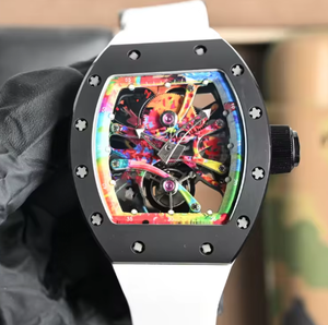 Reloj Mecánico de Lujo para Hombre, Deportivo, Redondo, de 41 mm, con Movimiento de Esqueleto de Acero Inoxidable Negro, Cristal de Zafiro, Alta Calidad, Ideal para Regalo - Product Image 4