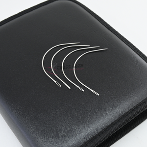 Flexible Strong C Shape Curved Needles for Hair Extensions <b>Wig</b> Sewing and Weaving Applications weft sewing needle - Product Image 1