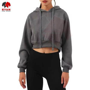 Sudadera Corta Antiarrugas para Mujer, Estilo Moderno, Color Personalizado, Tallas Grandes, Servicios OEM y ODM Disponibles - Product Image 1