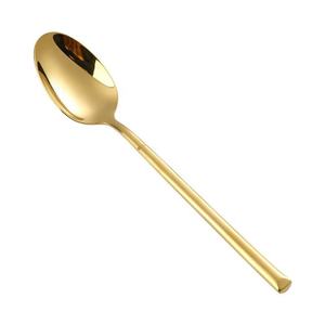 High Quality Stainless Steel Cutlery Silverware Restaurant <b>Square</b> Handle Cutlery Set <b>Mirror</b> and Frosted Knife Fork and Spoons - Product Image 2