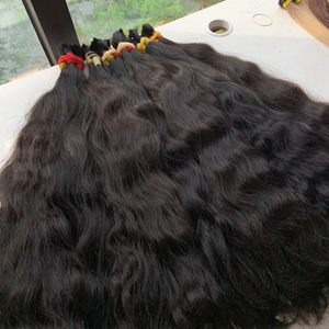 Cabello Virgen Indio Auténtico con Ondas Naturales, a Granel, Sin Procesar, con Doble Trama a Máquina para Calidad Premium al por Mayor - Product Image 3