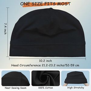 Gorro Casual de Poliéster con Tela Transpirable e Impermeable, Suave y Elástico, para Adultos Unisex - Forro para Casco - Product Image 4