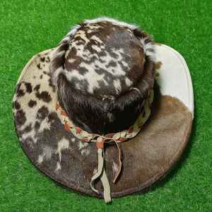 Premium quality custom Handmade Cowhide Steampunk Leather Top <b>Hat</b> Rustic Western Cosplay Accessory - Product Image 4