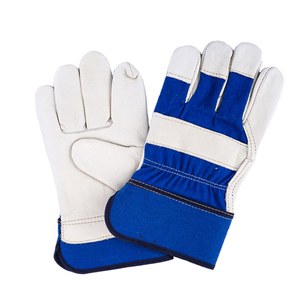Guantes de Trabajo de Cuero Genuino, Guantes de Trabajo de Cuero Dividido con Protección para los Nudillos y Puño Reforzado de Goma para Mayor Seguridad - Product Image 4
