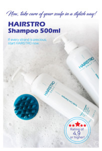 Champú para el Cuidado Diario del Cuero Cabelludo HAIRSTRO 500ml con Biotina y Centella Asiática para el Crecimiento del Cabello y Alivio de la Caída del Cabello, Unisex, para Todo Tipo de Cabello - Product Image 6