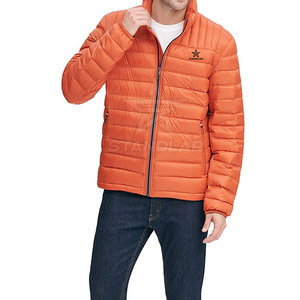 Chaqueta de invierno acolchada para hombre con logotipo personalizado de alta calidad a bajo precio, chaqueta acolchada personalizada de talla grande para hombre - Product Image 4