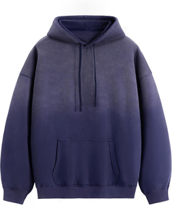 Sudadera con Capucha Vintage para Hombre, con Bolsillo Frontal y Logotipo, Estilo Casual para Otoño, Corte Regular, 100% Algodón, Material de Felpa, Antiencogimiento - Product Image 1