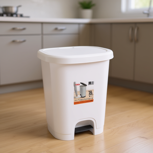 Poubelle CUBO PEDAL 18L à couvercle rabattable blanche, poubelle de qualité supérieure - Product Image 2