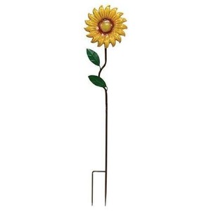 Piquets de jardin rustiques en métal avec design perlé décoratif, longues tiges de support pour plantes en fer pour la décoration extérieure des pelouses, des cours et des allées - Product Image 6