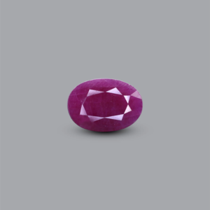 African Ruby 4.35 Carat Loose Oval Cabochon Gemstone for Fine Jewelry - Product Image 1