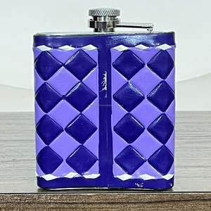 Botella de Whisky Portátil de Acero Inoxidable de 7oz, Diseño Nuevo, Hecha a Mano con Cuero Vacuno, Duradera, para Viaje, Regalo - Product Image 6