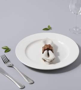 Lot de 5 anneaux de serviette classiques faits à la main en bois massif rustique, supports de table de 5 cm, écologiques, pour usage quotidien, fêtes et Noël - Product Image 6