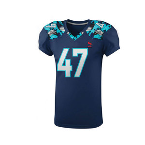 เสื้อทีมแบบซับลิเมชั่นสั่งทำพิเศษสำหรับนักกีฬา ระบายอากาศได้ดี แห้งเร็ว สีสันสดใส ไม่ซีดจาง ชุดยูนิฟอร์มอเมริกันฟุตบอลสำหรับเด็กผู้ชาย - Product Image 1