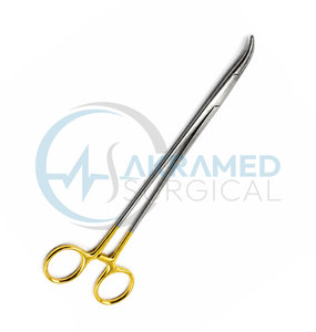 Pinzas Clark Artery Curvas de 23 cm, TC Doradas, Pinza Hemostática Quirúrgica de Acero Inoxidable, Certificación CE ISO, Reutilizables - Product Image 4